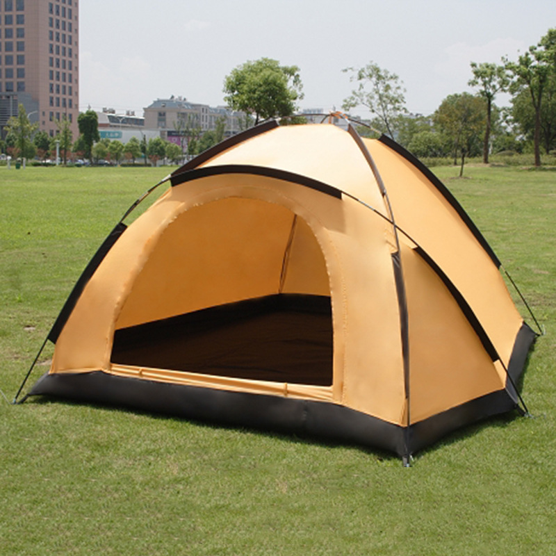 Cheap Goat Tents 1 2 Person Outdoor Camping Tent Single Layer 1 Door Waterproof Tourist Tent for Hiking Beach Travel Fishing Beach 210x150x120cm   
